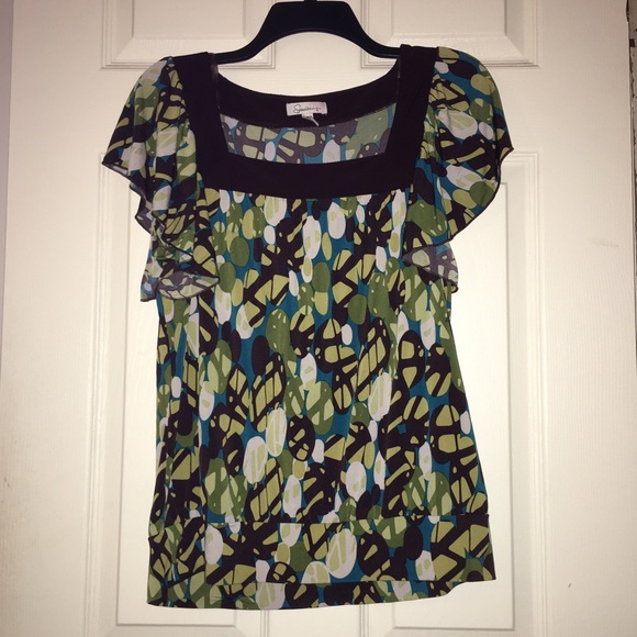 Speechless Tops - Butterfly Sleeve Blouse 🤎